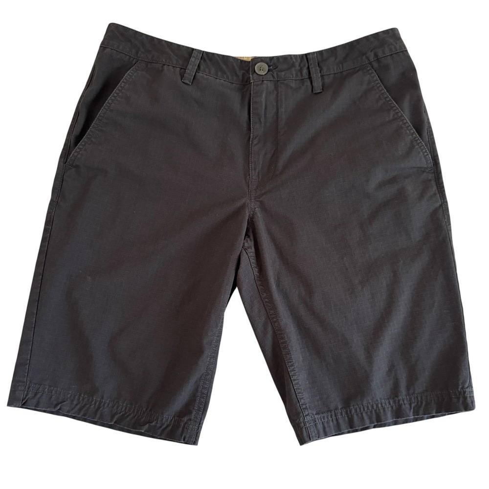 Timberland 35x11 Black Classic Ripstop Texture Mens Cotton Chino Shorts